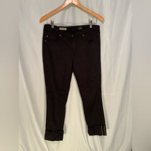 Ag Adriano Goldschmied “The Stevie Cuff” slim straight cuffed jeans